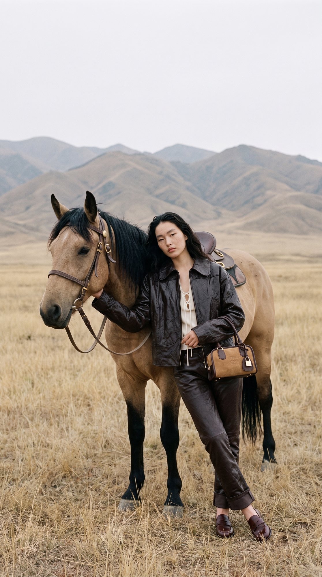 Miu Miu — leaning on the horse, top-handle bag