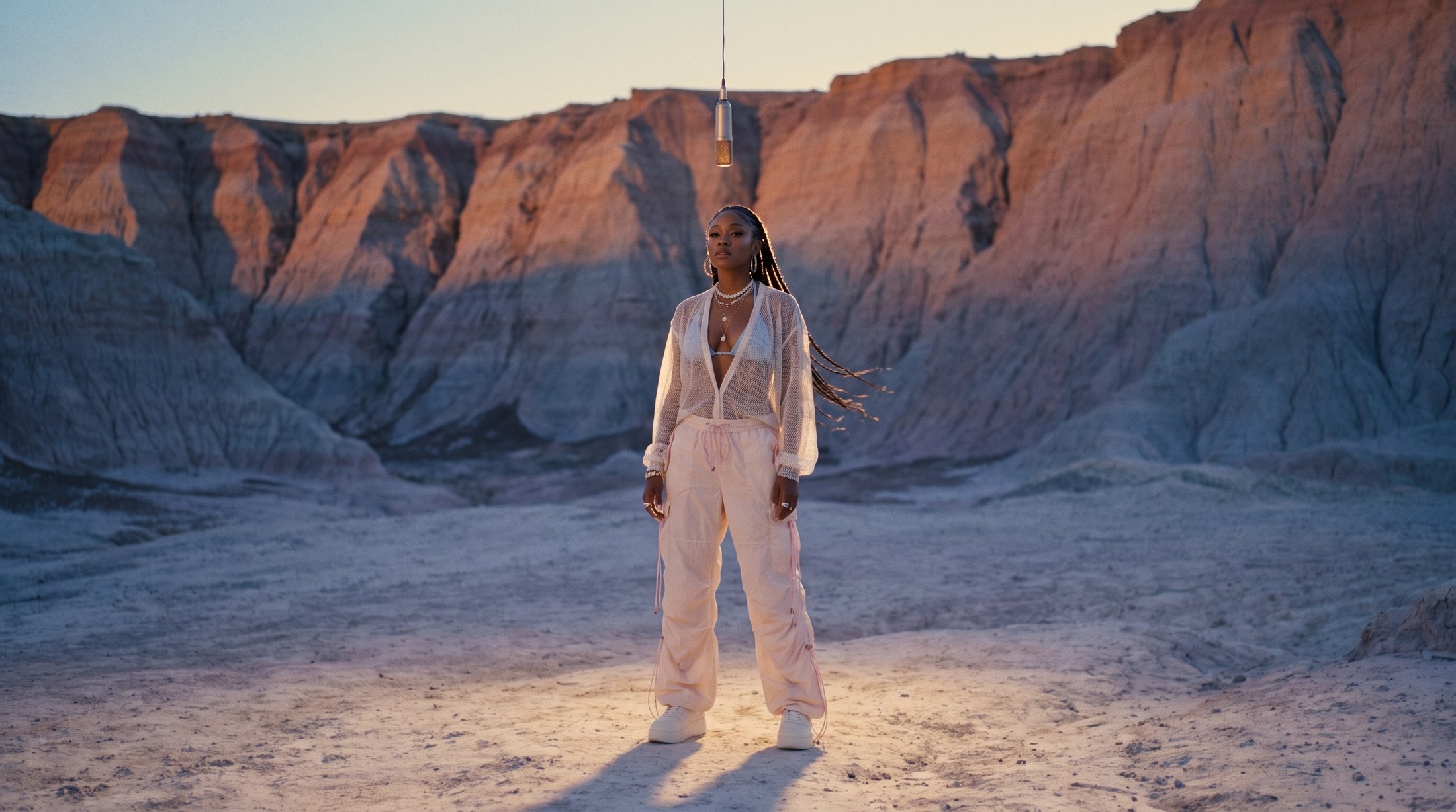 Naiko — badlands at golden hour