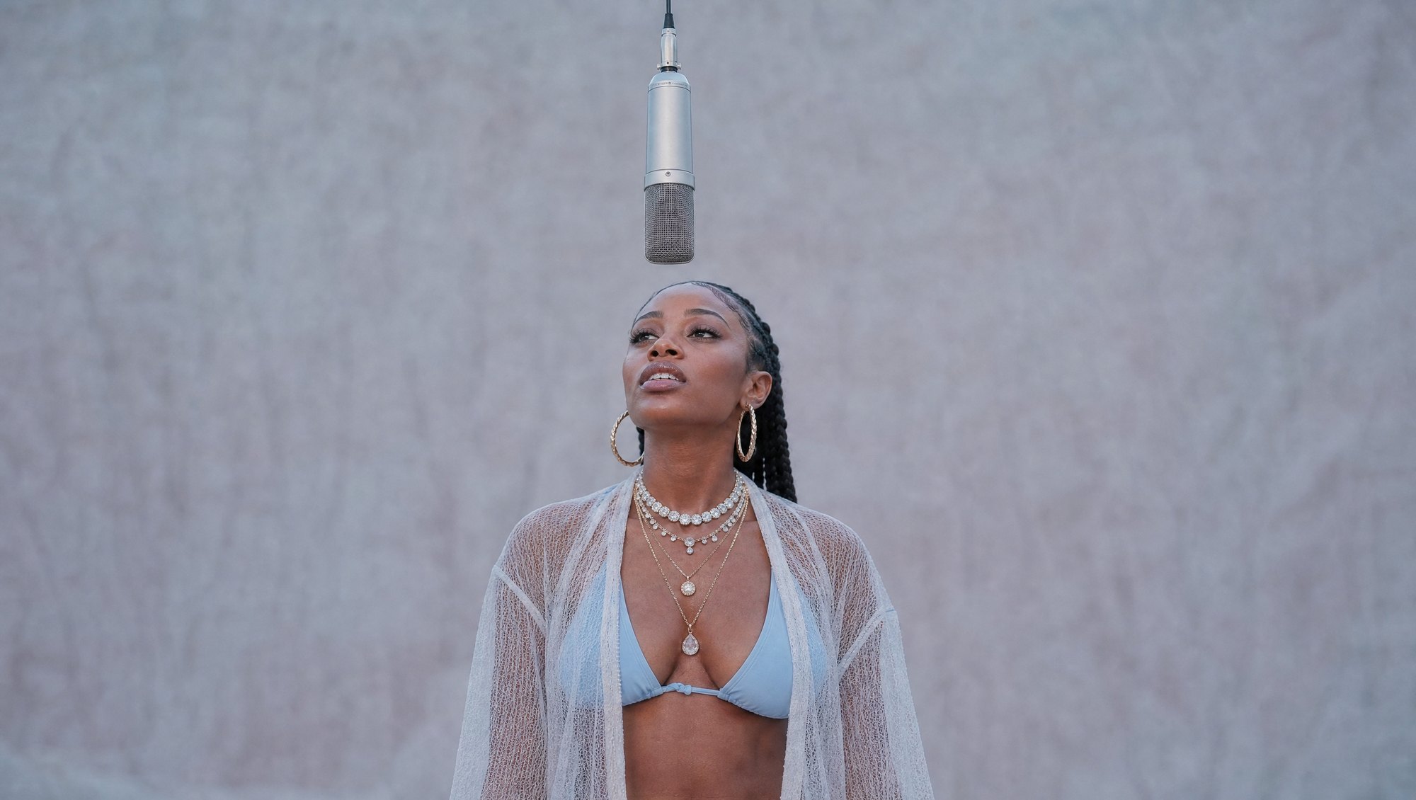 Naiko — overhead mic portrait
