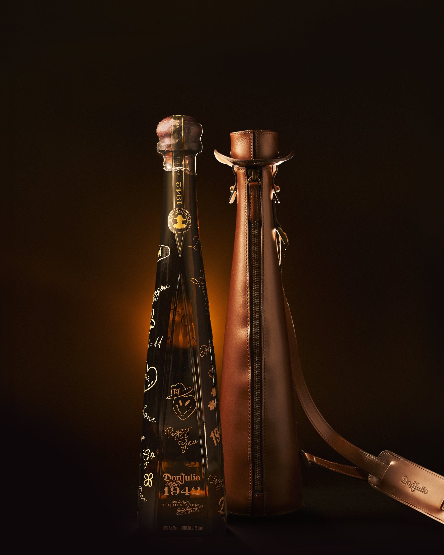 Don Julio 1942 — bottle and holster
