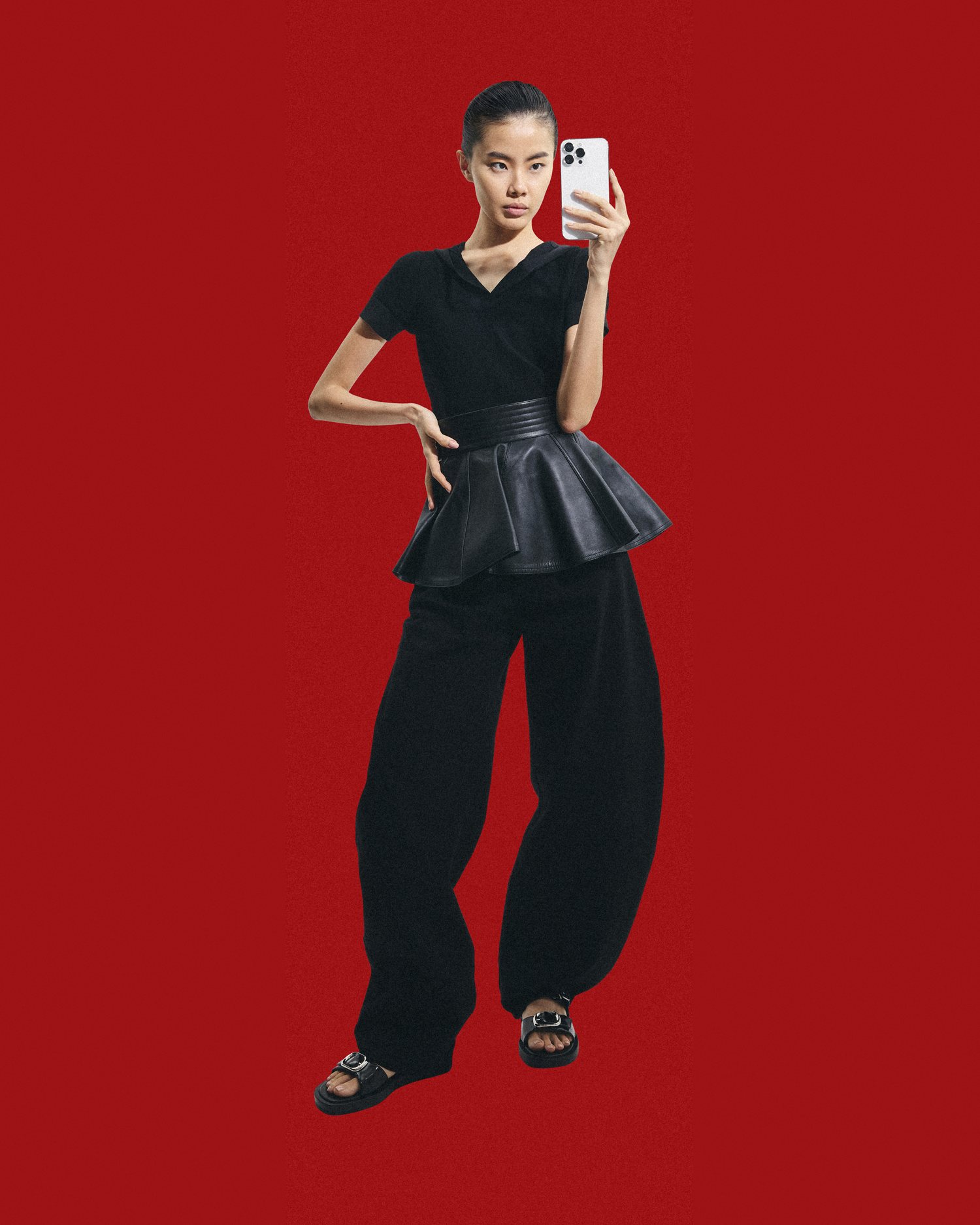 Charles & Keith — studio, red