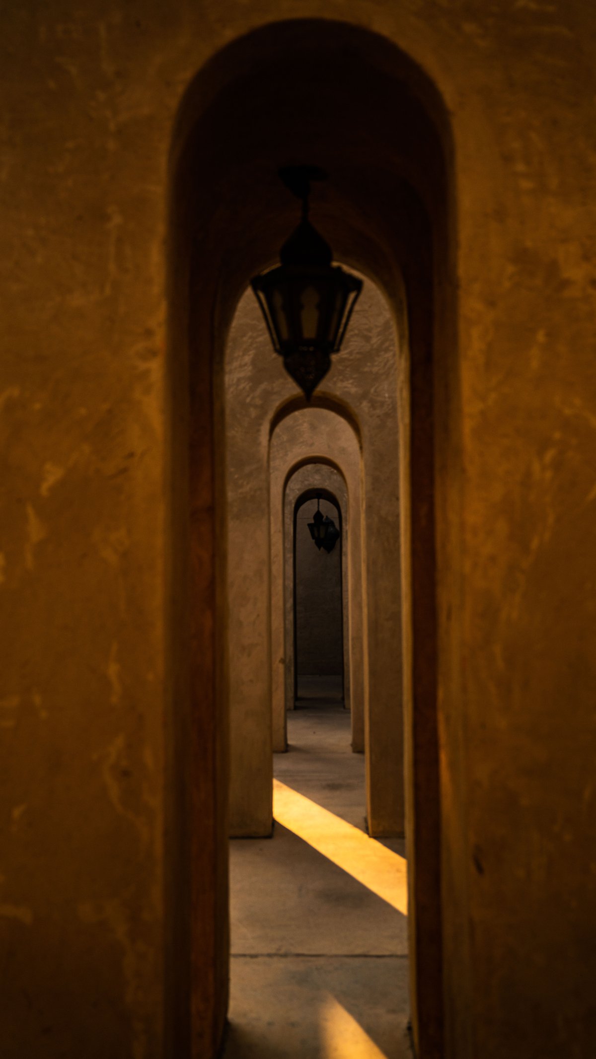 Bab Al Shams — arched corridor